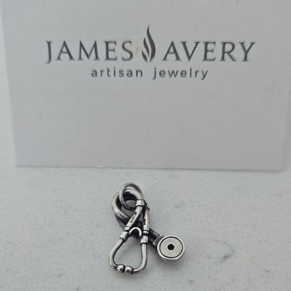 James Avery Silver Stethoscope Charm